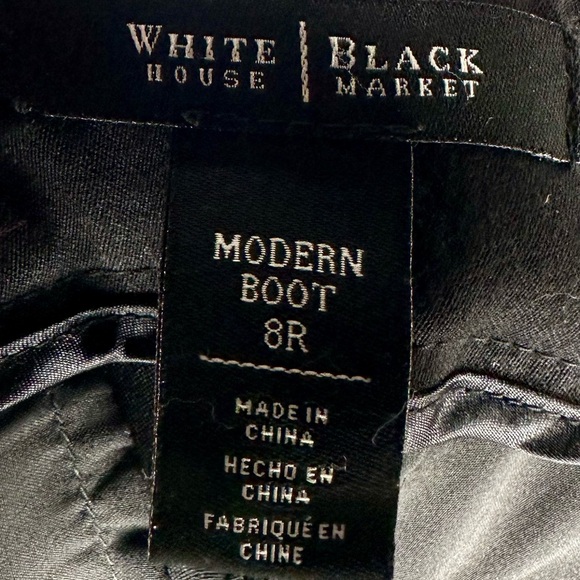 White House Black Market Modern Boot Dress Pants Size 8R - Picture 6 of 10